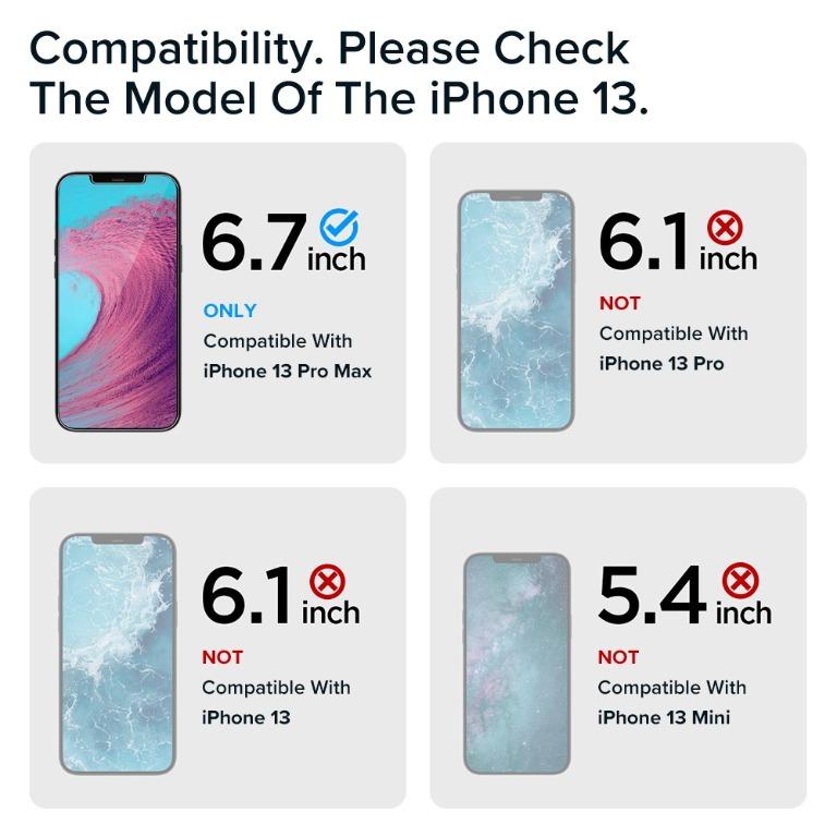 Spigen iPhone 13 Pro Max inch Case Cover Screen Protector