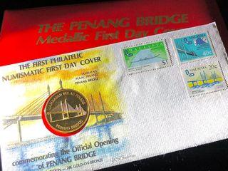 The Penang Bridge Medallic First Day Cover