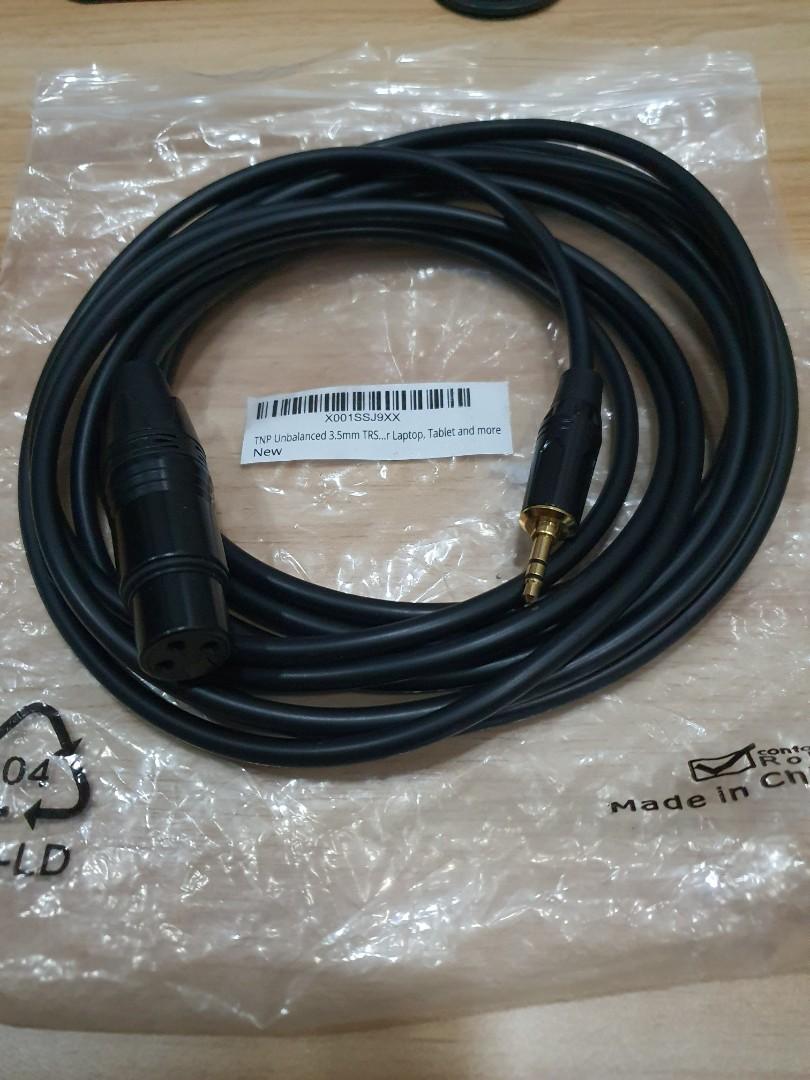 けまで TNPプレミアム3.5?MM (1?/ 8インチ) TRS to XLRオスtoメスモノラルマイクアダプタケーブル???3.5?M インチ