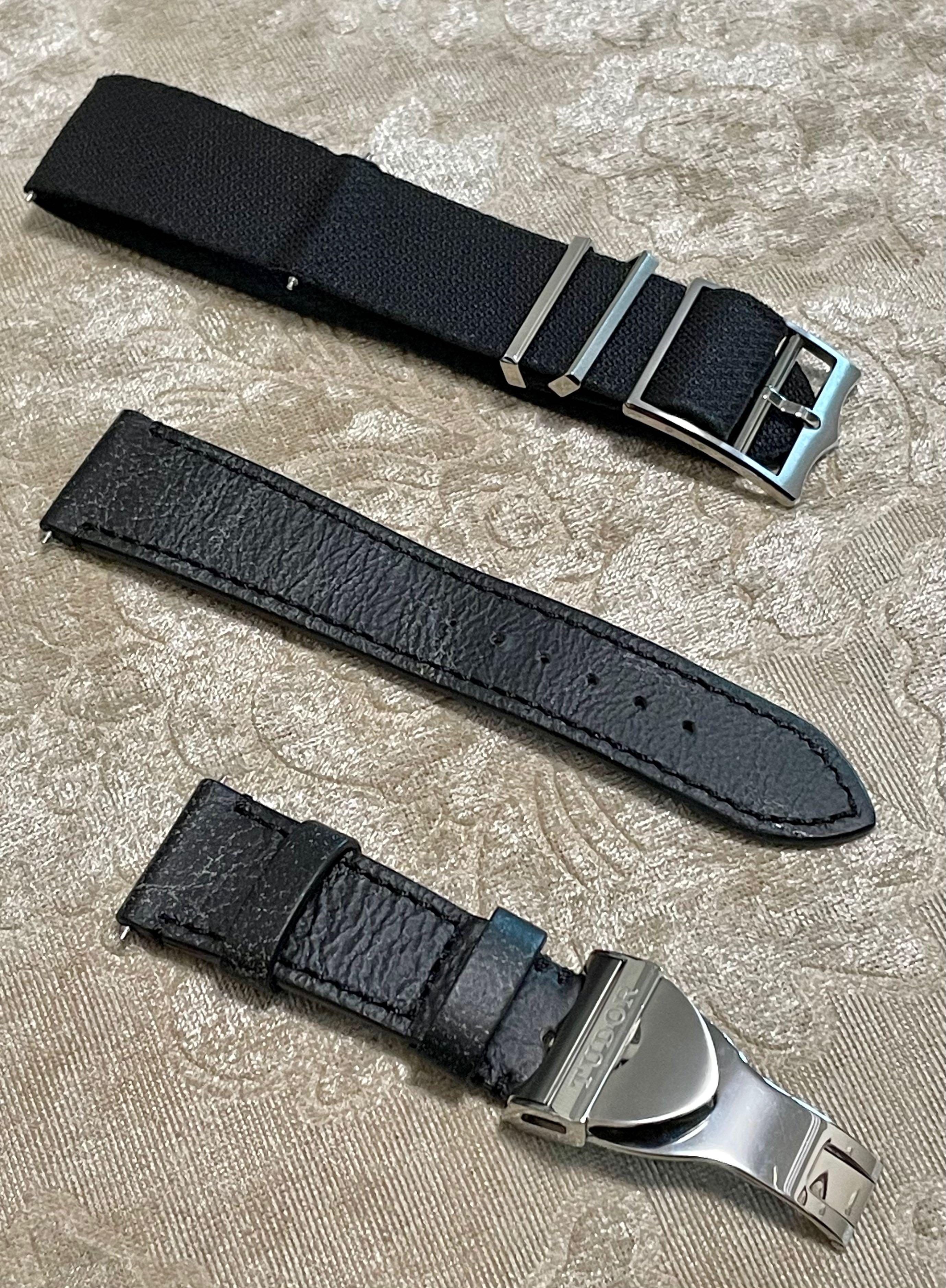 Nato strap with deployment clasp outlet