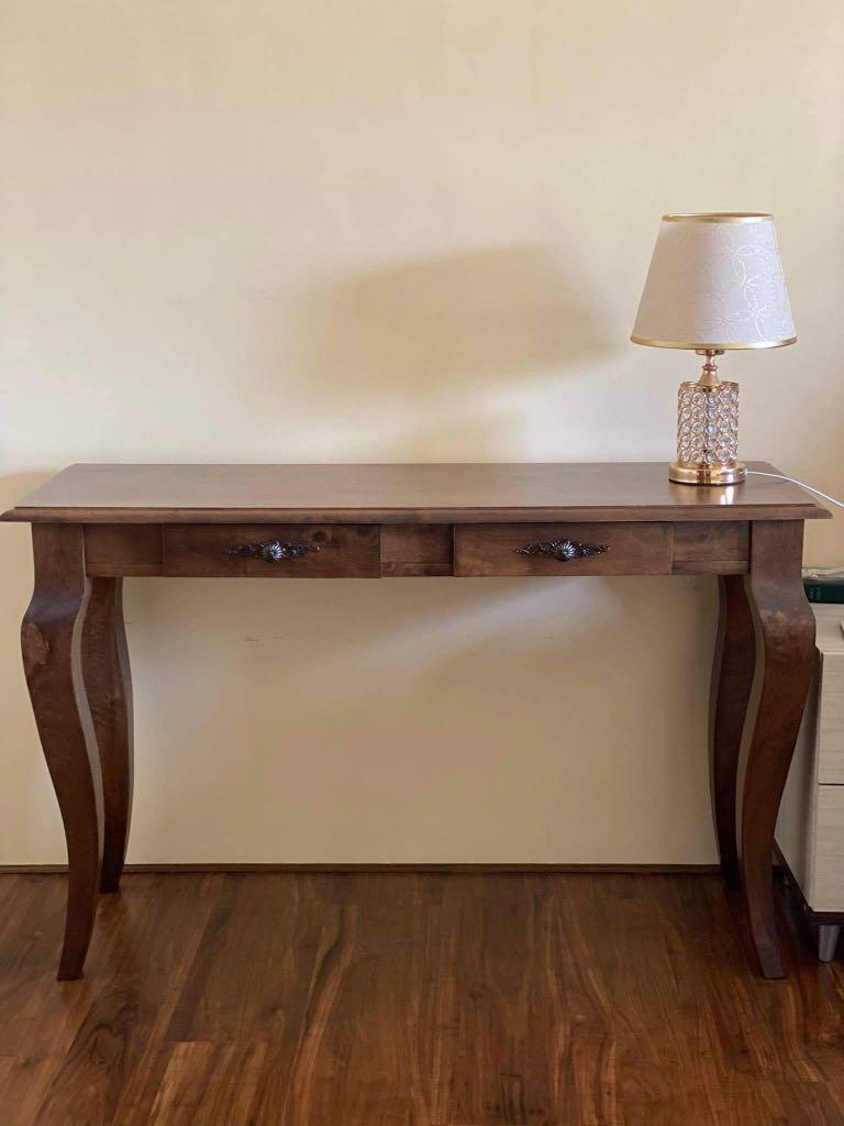 Used Console Table Made of Solid Wood Furniture Home Living