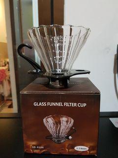 V60 Glass Dripper-Pour Over Coffee size 01