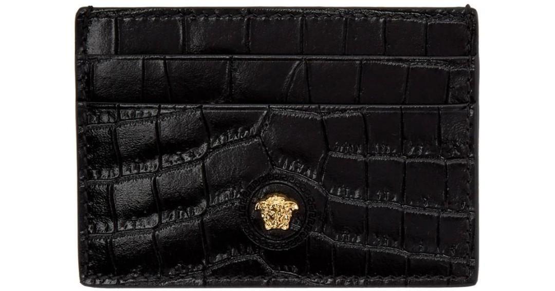 versace mens card holder