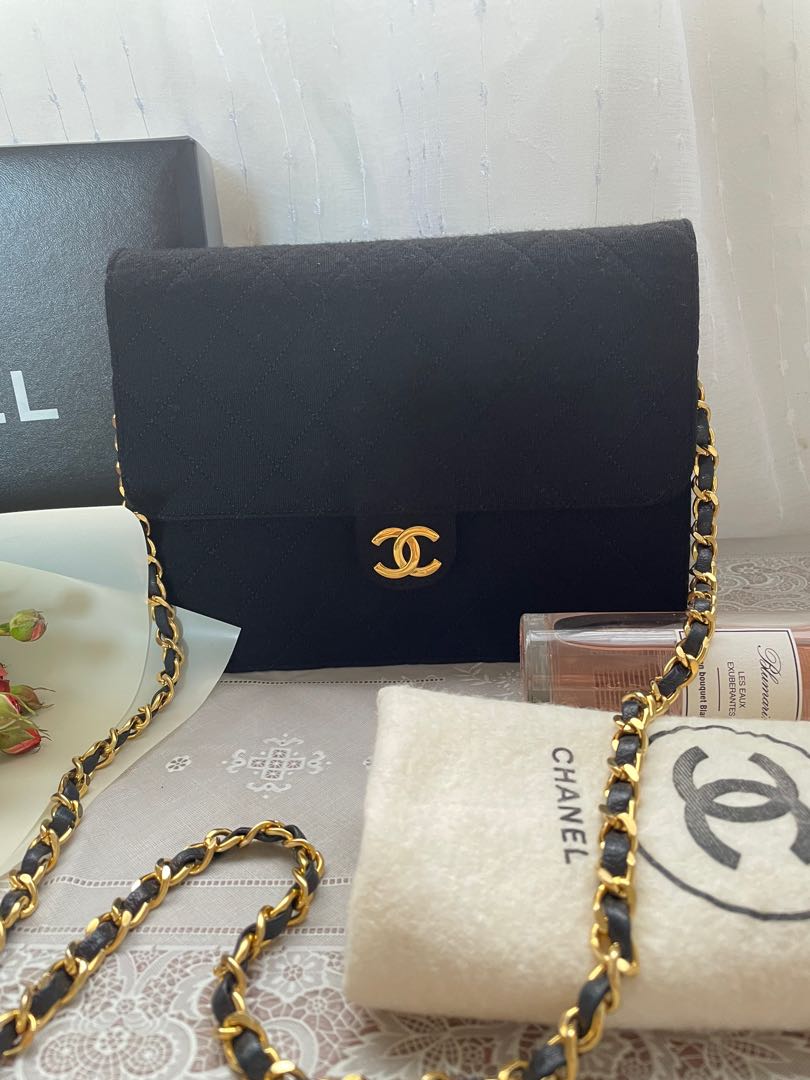Chanel jersey clearance classic flap bag