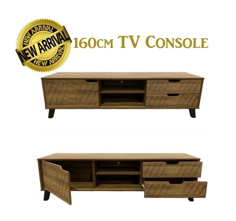 Vintage Oak TV Console Furniture & Home Living, Furniture, TV
