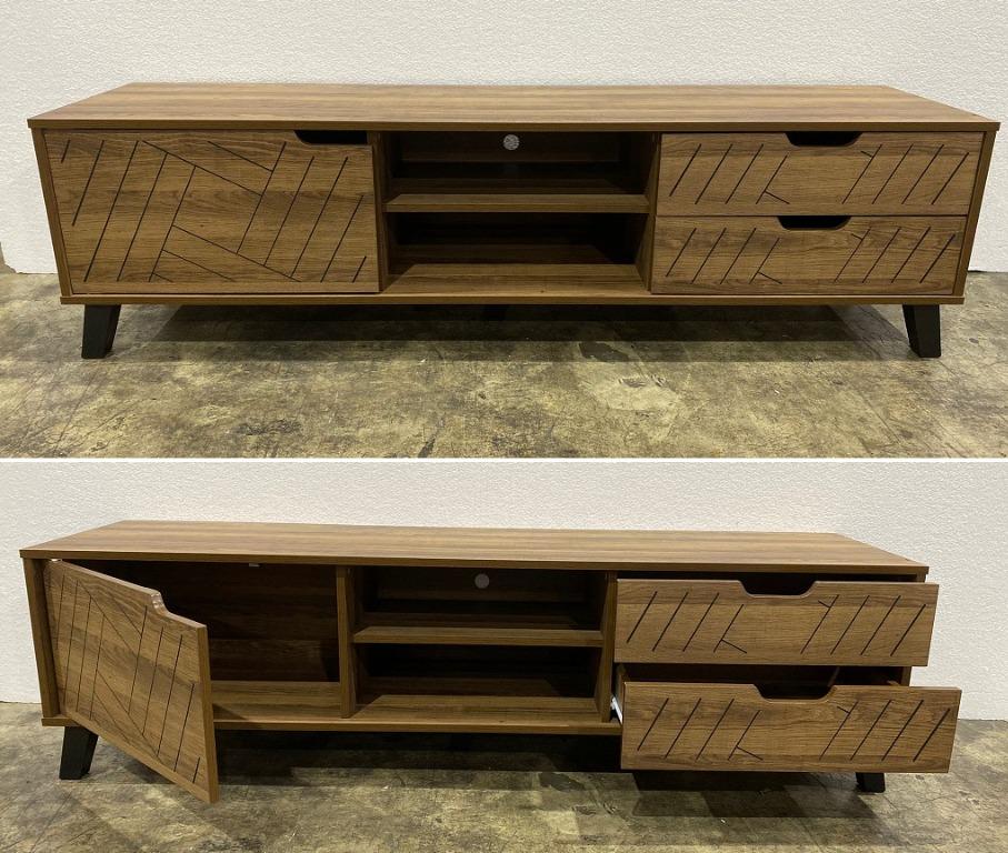 Vintage Oak TV Console Furniture & Home Living, Furniture, TV