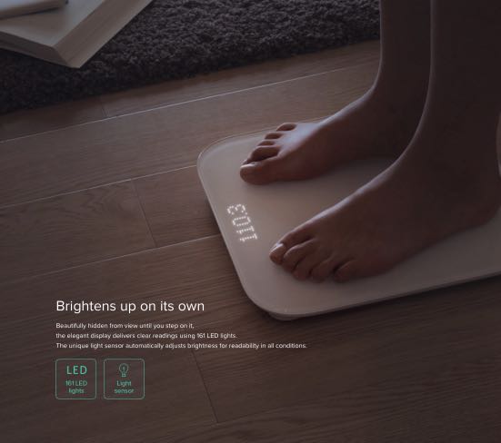 Xiaomi Mi Smart Scale 1st Gen XMTZC01HM, Health & Nutrition, Health ...