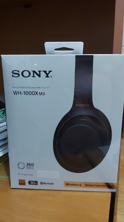 100%全新！未開封） Sony WH-1000XM3 無線降噪耳機, 錄音器材, 耳機 