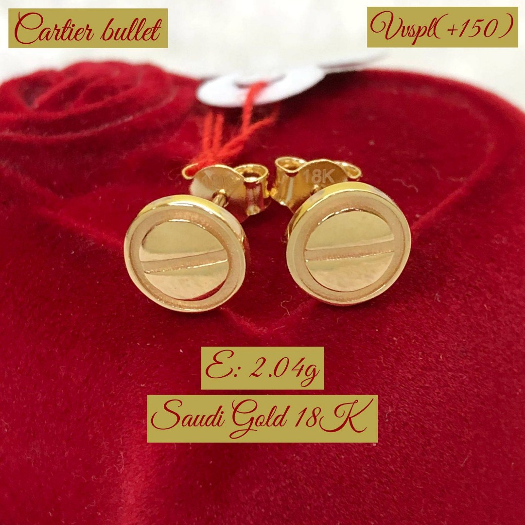 Cartier mini best sale hoop earrings