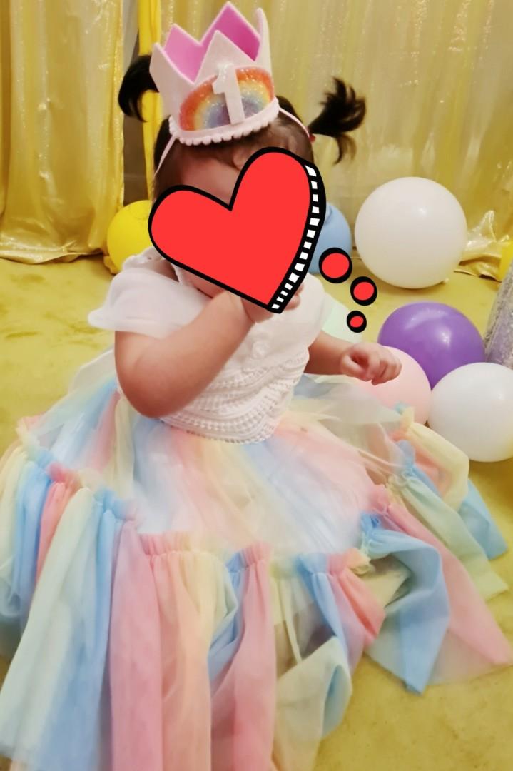 Rainbow 1st birthday outfit online