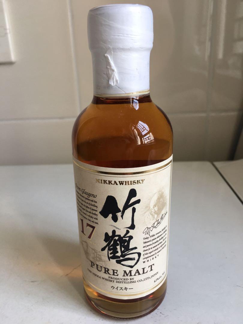 日本竹鶴17年180ml, 嘢食& 嘢飲, 酒精飲料- Carousell