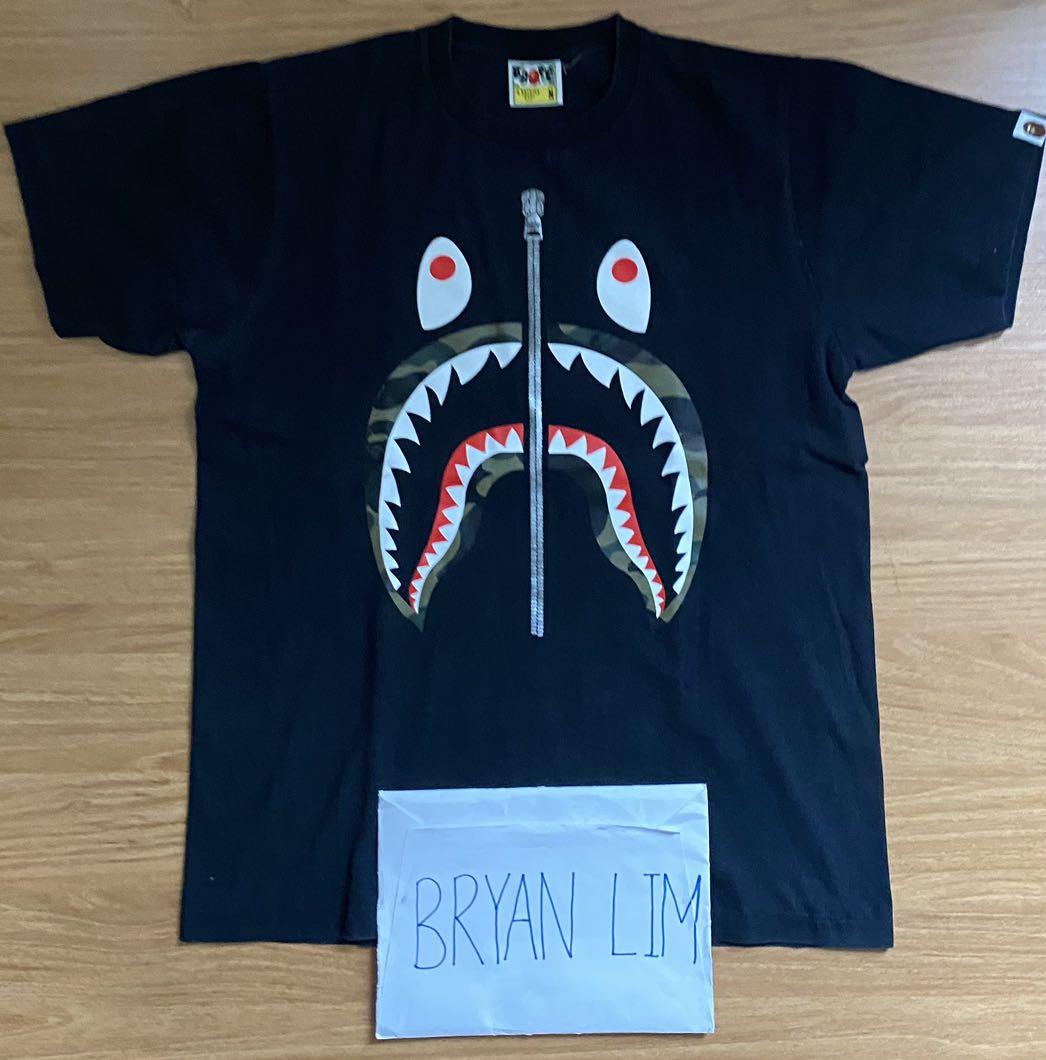 A bathing ape shark tee clearance