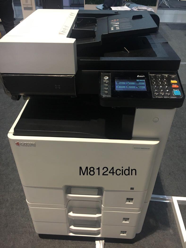 A3 COLORED LASER PRINTER KYOCERA MULTIFUNCTIONAL MACHINE (Category: Printers, Scanners & Copiers) located in Manila. Submitted by kyoceraph (Listing ID 1116513241, Image 3). Description: ‼️BRAND NEW A3 COLORED COPIER-PRINTER-SCANNER‼️ ECOSYS M8124cidn ================ * Up to 24/12 pages A4/A3 per minute * Highly productive, professional print, copy, colour scan and fax (optional) functionality * Minimum installation and operation requirements * 