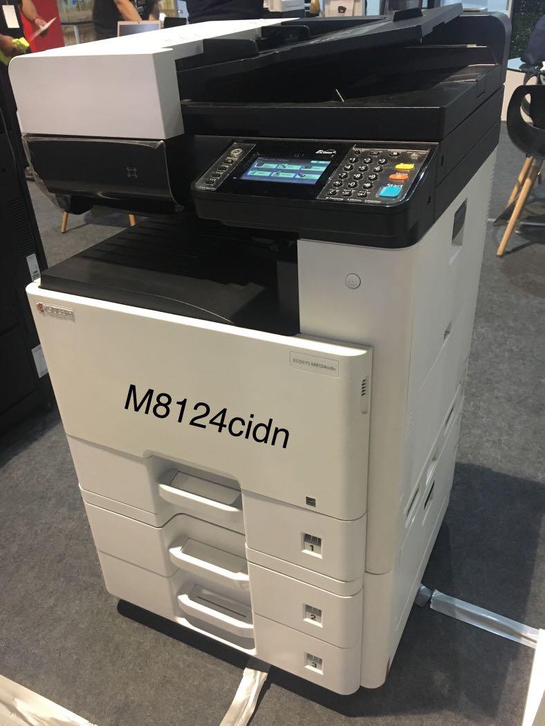 A3 COLORED LASER PRINTER KYOCERA MULTIFUNCTIONAL MACHINE (Category: Printers, Scanners & Copiers) located in Manila. Submitted by kyoceraph (Listing ID 1116513241, Image 2). Description: ‼️BRAND NEW A3 COLORED COPIER-PRINTER-SCANNER‼️ ECOSYS M8124cidn ================ * Up to 24/12 pages A4/A3 per minute * Highly productive, professional print, copy, colour scan and fax (optional) functionality * Minimum installation and operation requirements * 