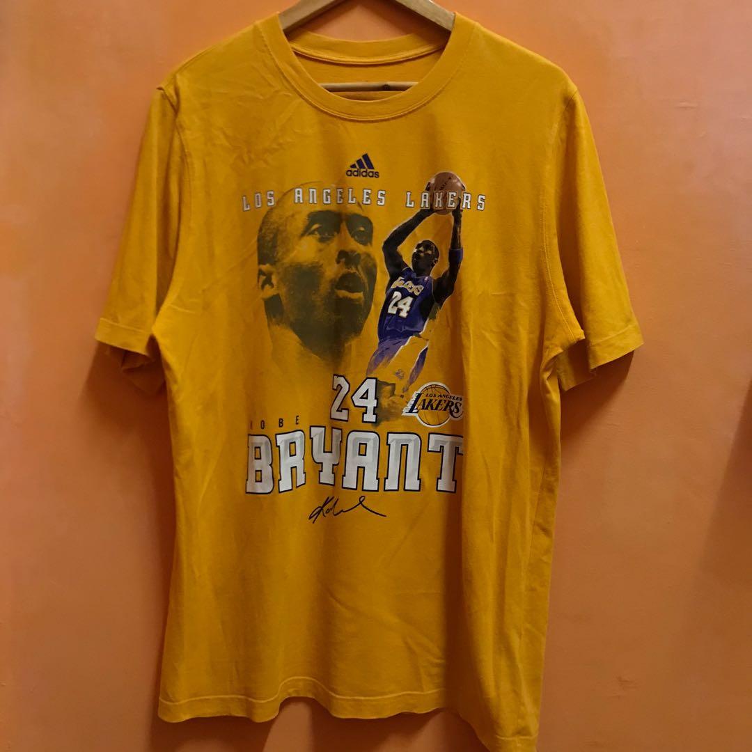 Kobe Bryant #24 Los Angeles Lakers White Adidas Jersey Style T