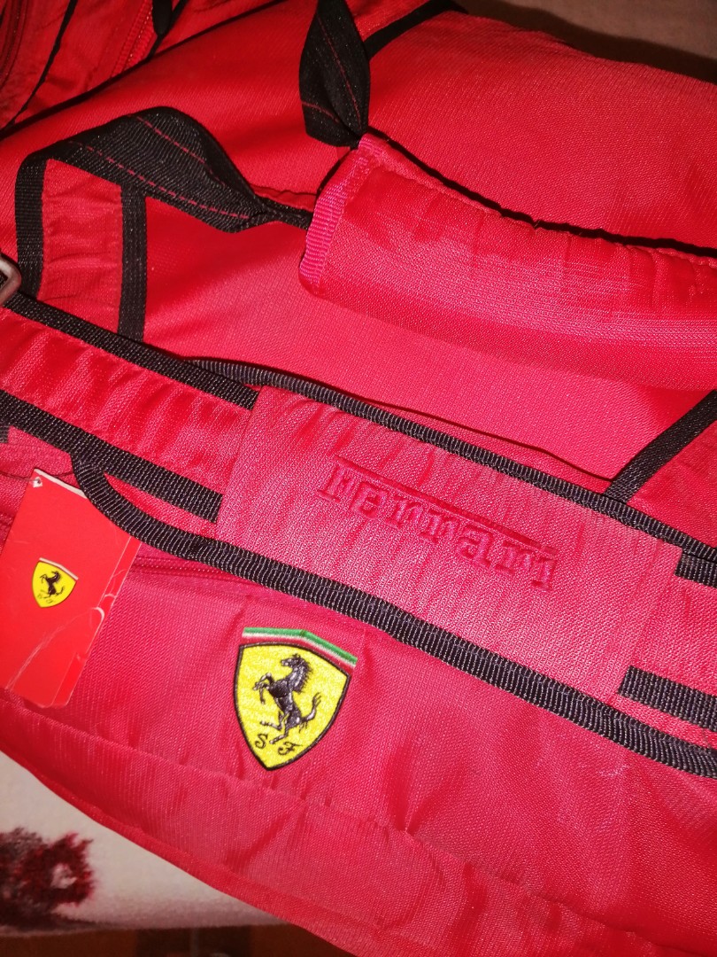 Authentic Ferrari Duffle bag, Men's Fashion, Bags, Backpacks on Carousell