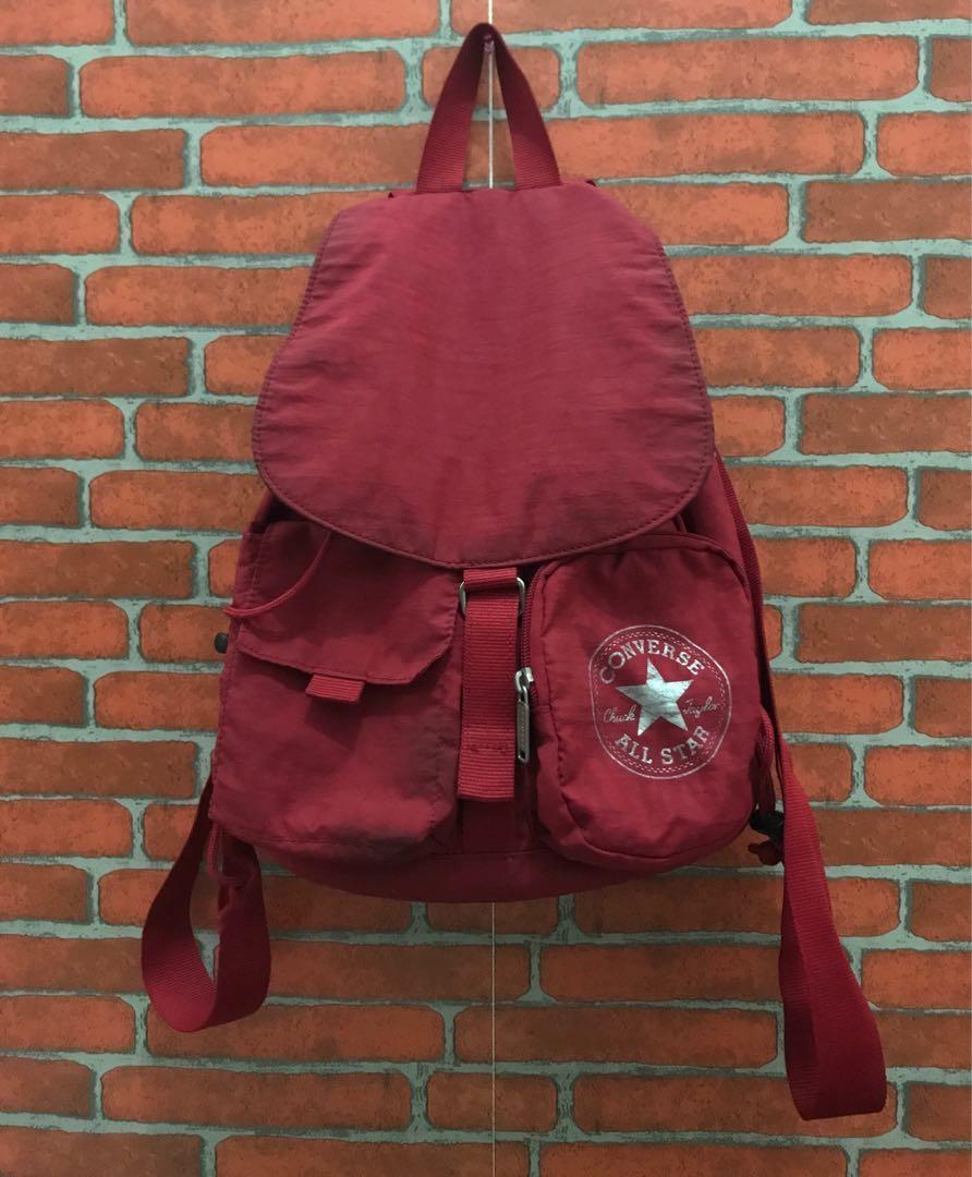 Converse Regular Wrinkle Backpack Fesyen Wanita Tas Dompet di
