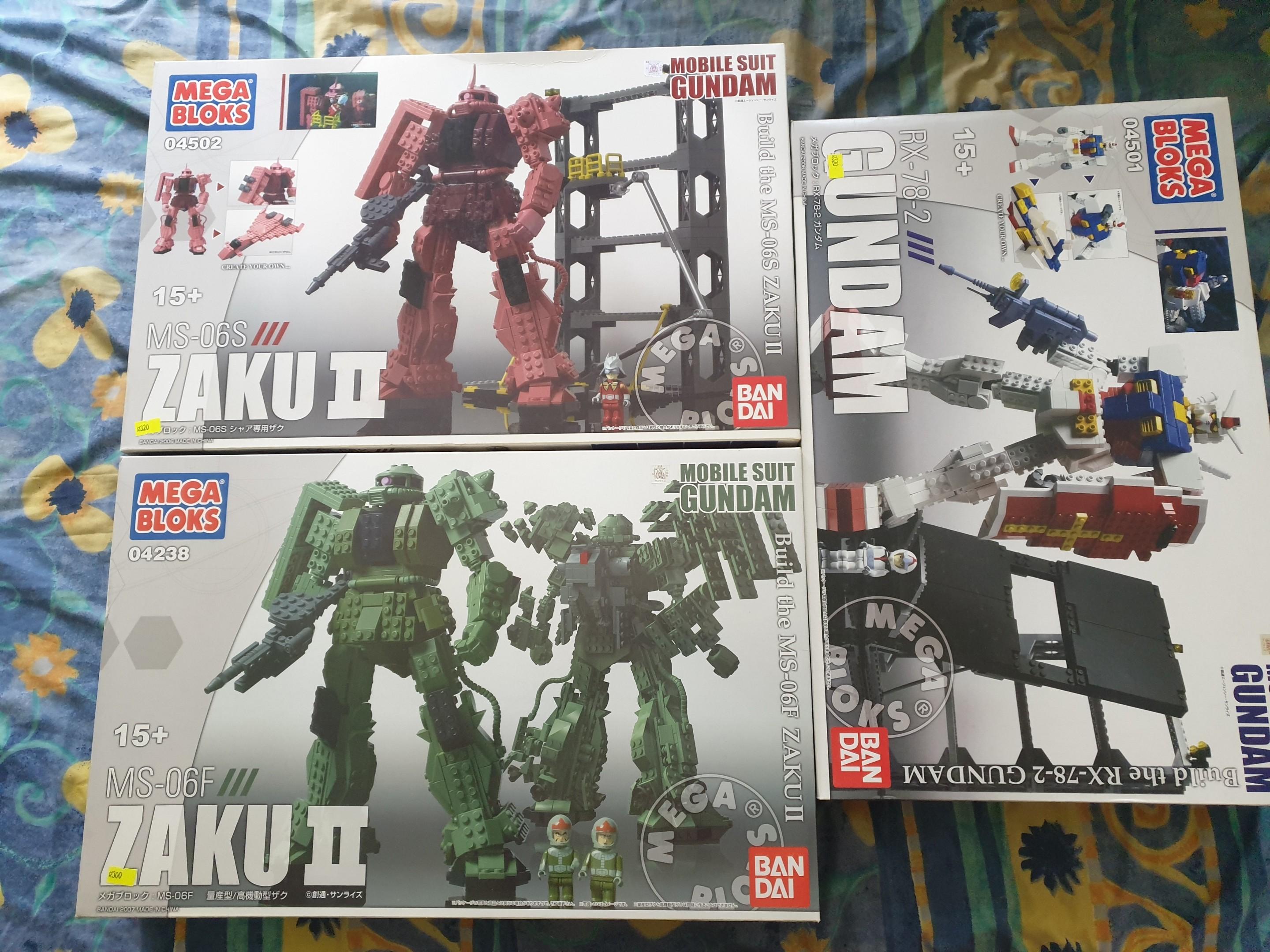 ガンダム メガブロックZAKU2 シャア専用 Bandai Mega Bloks Gundam