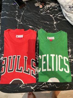 Bape x Mitchell & Ness Bulls Tee Red