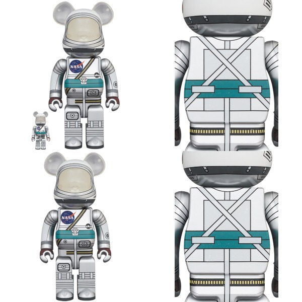 新貨預訂】BE@RBRICK PROJECT MERCURY ASTRONAUT 100% 400% 1000