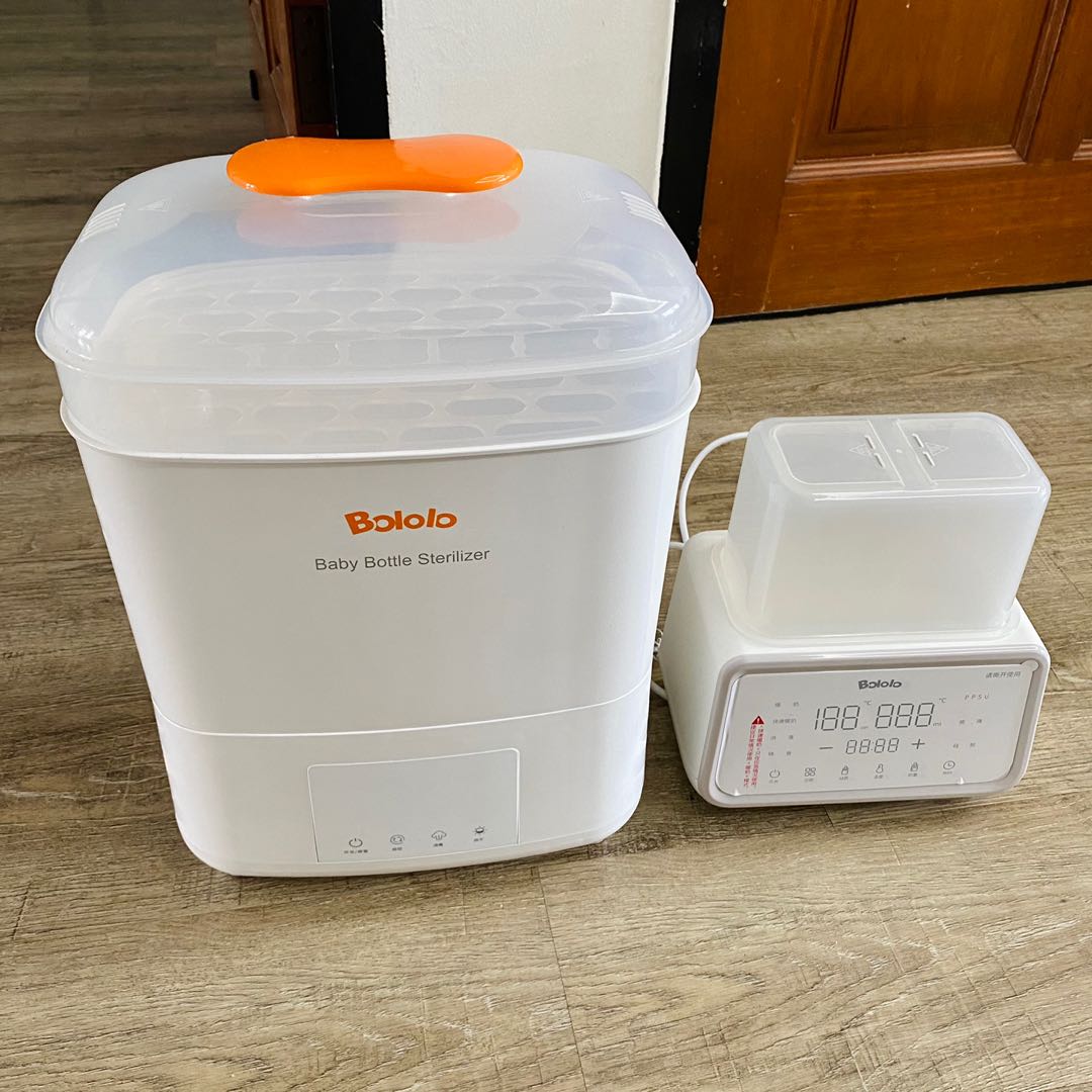 bololo baby bottle steam sterilizer cum dryer and bottle milk warmer