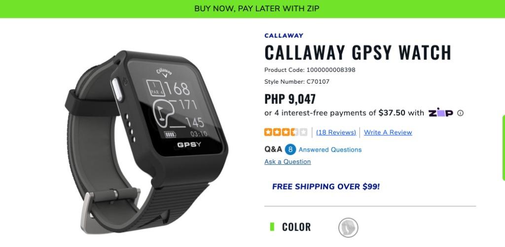 Callaway gpsy hotsell sport watch review