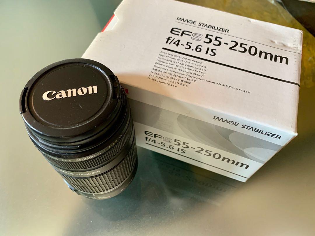 Canon EFS 55-250mm f/4-5.6 IS, 攝影器材, 鏡頭及裝備- Carousell