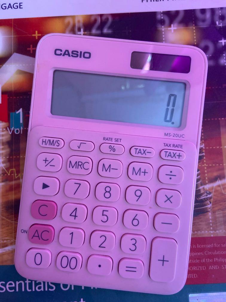 Casio Pink Calculator Ms uc Mobile Phones Gadgets Mobile Gadget Accessories Other Mobile Gadget Accessories On Carousell