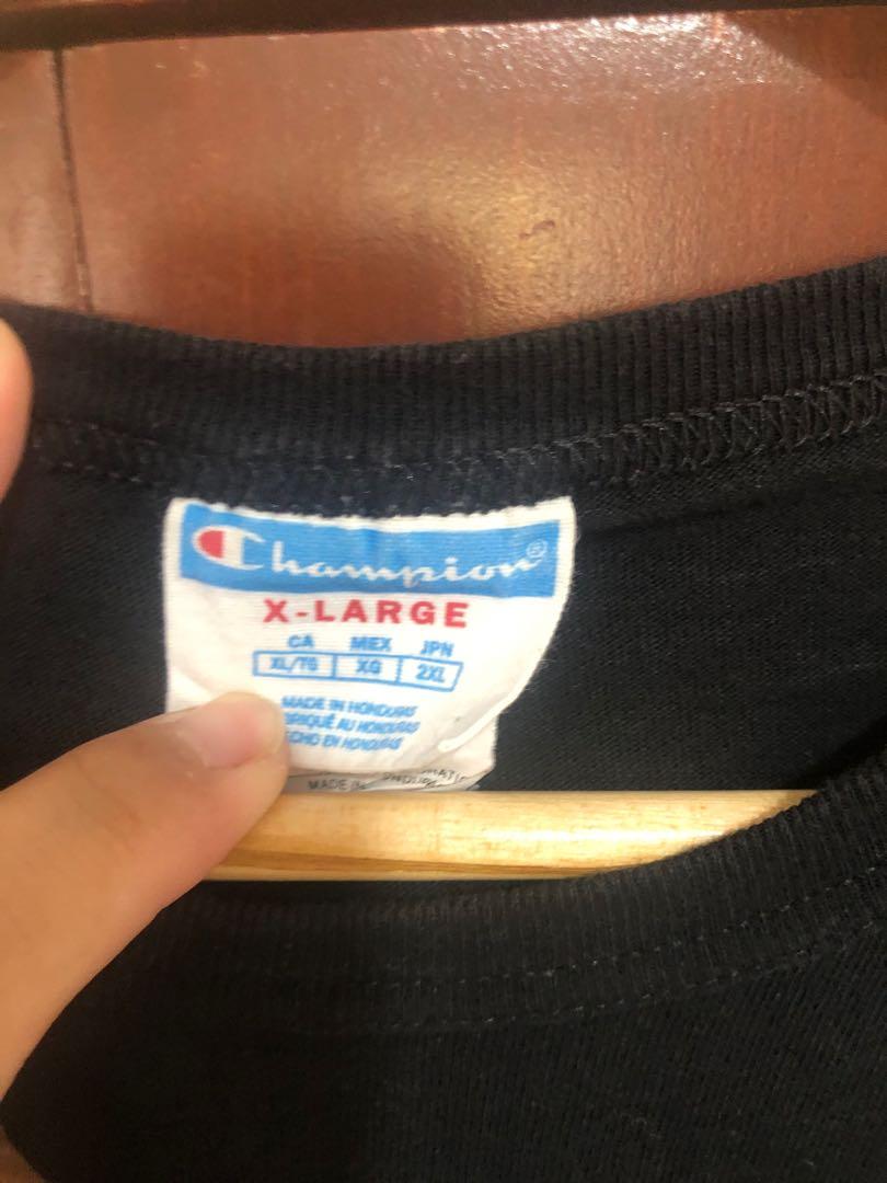 Champion Shirt XL (Category: Tshirts & Polo Shirts ) located in Quezon City. Submitted by denwade (Listing ID 1116509567, Image 2). Description: Champion shirt XL 23x29 dimensions Used but in excellent condition Selling for 1k Reason for selling: Di na ginagamit Location: Commonwealth QC.