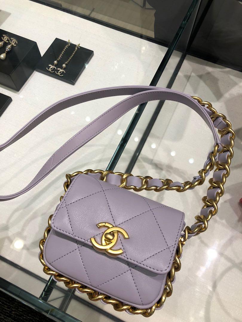 Chanel mini flap Bag in light purple! New arrival, Luxury, Bags