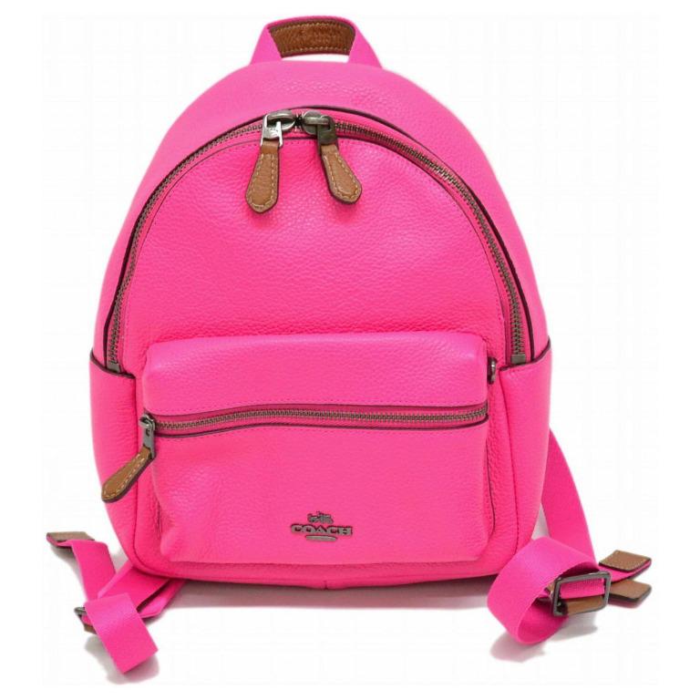 Pink coach backpack purse clearance