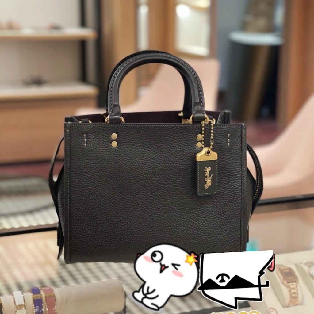 Coach C3877 Rogue 25 Small Leather Black Brass Crossbody Bag, Women's  Fashion, Bags & Wallets, Purses & Pouches on Carousell