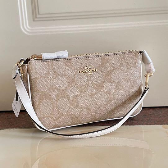 Coach Nolita 19 white light brown signature Canvas, Women's Fashion, Bags &  Wallets, Purses & Pouches on Carousell