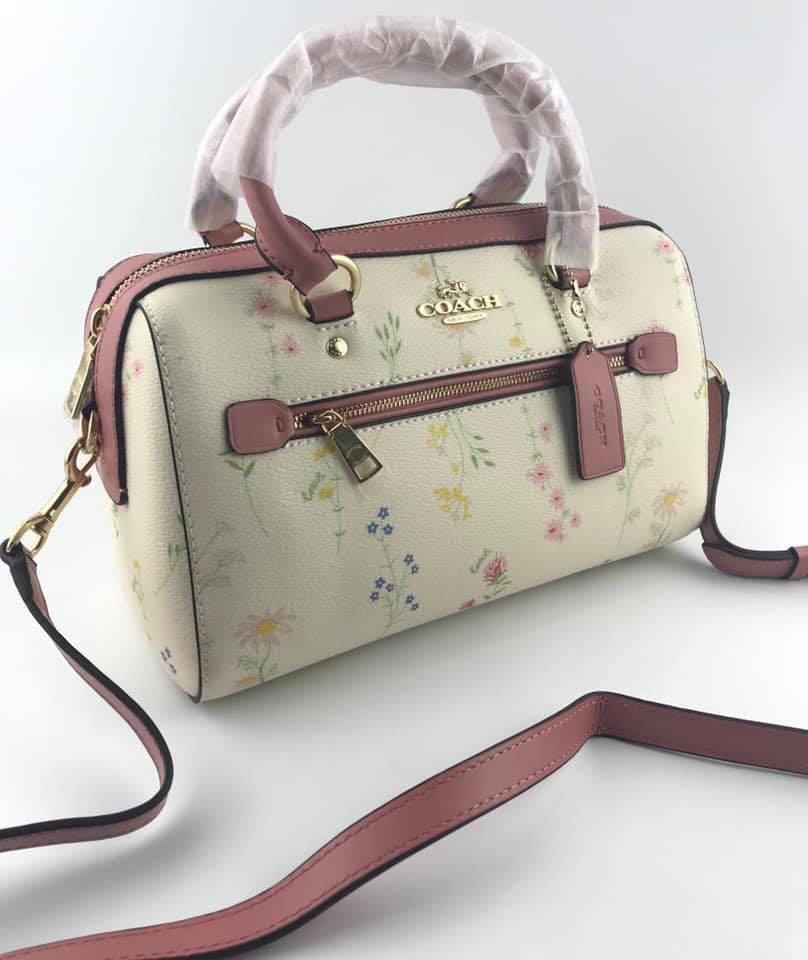 Coach Rowan Satchel w/ Spaced Wildflower Print in Chalk Multi, Women's  Fashion, Bags u0026 Wallets, Cross-body Bags on Carousell