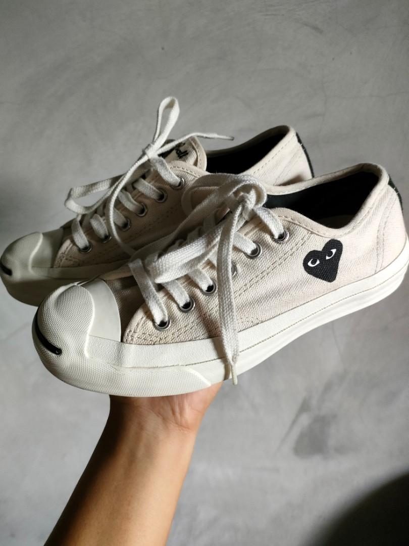Converse Jack Purcell x CDG Play, Women's Footwear, Carousell