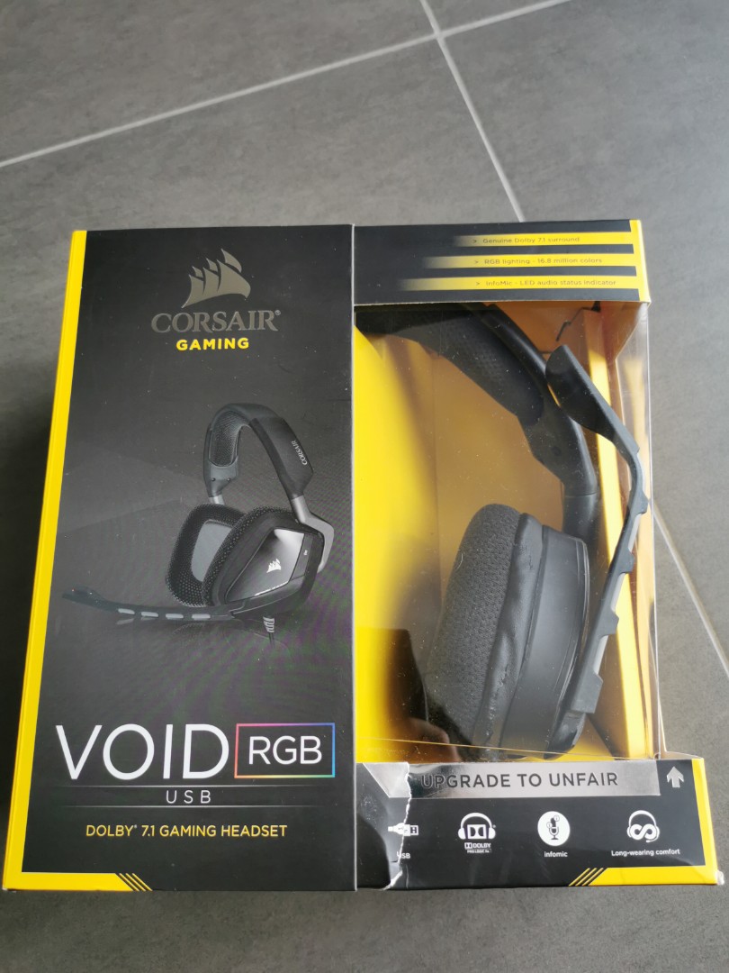 Corsair void rgb usb dolby 7.1 gaming discount headset