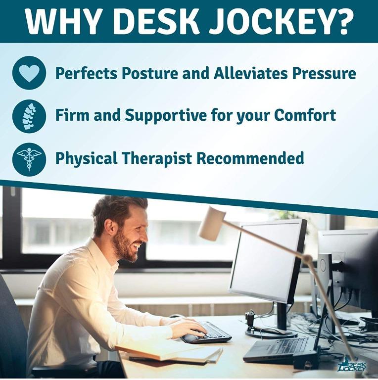 Desk jockey seat cushion clearance