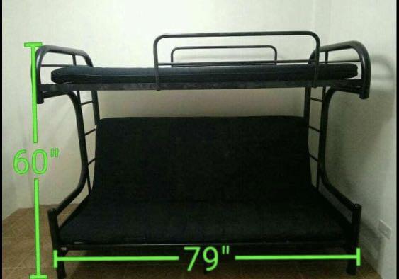 Double Deck Bunk Bed Sofa Furniture Home Living Frames Mattresses On Carou Double Deck Bunk Bed Sofa Furniture, Bunk Bed Sofa Double
