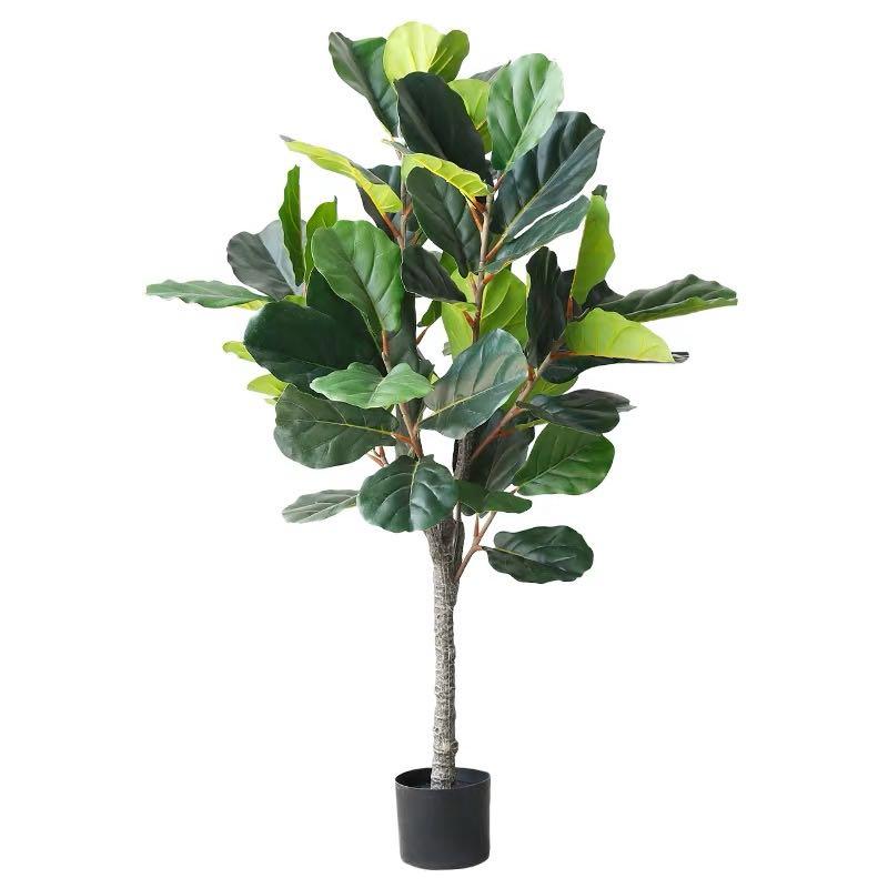 Fake fiddle leaf fig plant, Furniture & Home Living, Home Decor