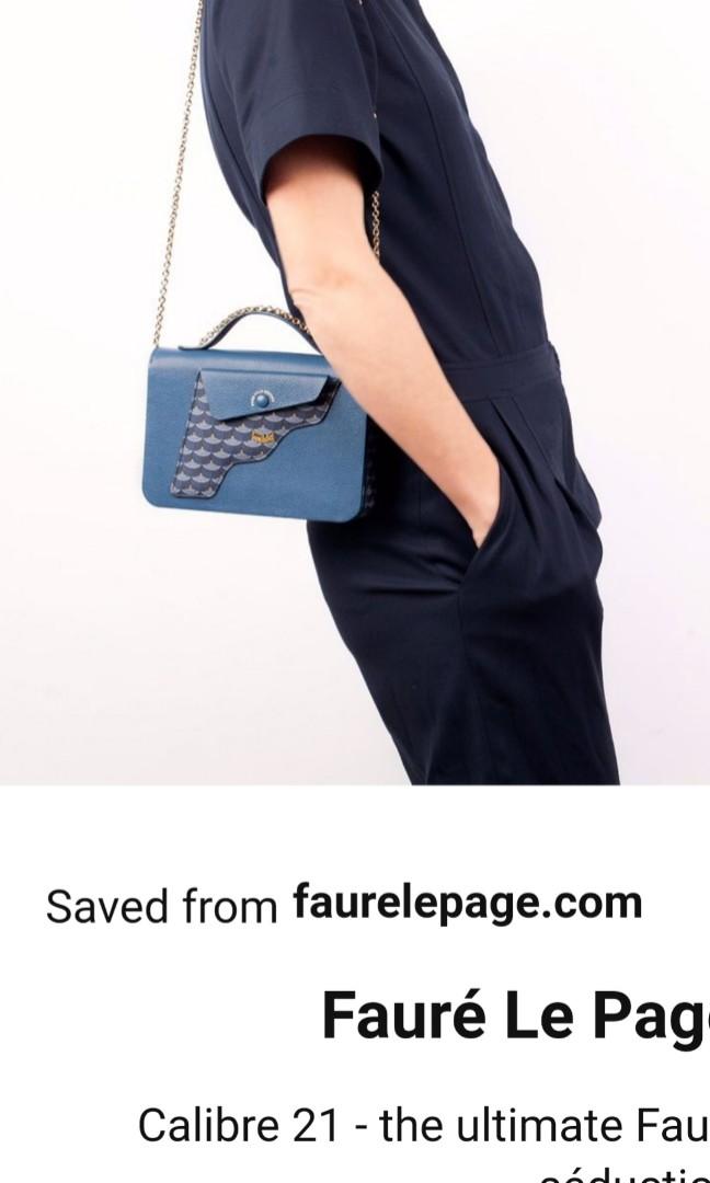 Fauré Le Page Blue, Pattern Print Calibre 21 Bag