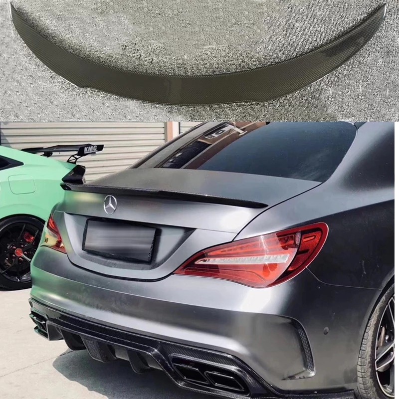 Rear Boot Trunk Spoiler Wing Carbon Fiber Factory For Mercedes Benz CLA 200 250 Rear Boot Trunk Spoiler Wing Carbon Fiber Factory For Mercedes Benz CLA 200 250