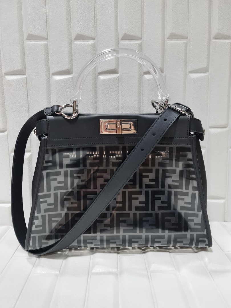 Transparent fendi bag sale