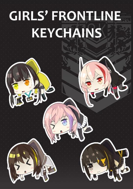 Girls Frontline Anime Keychains