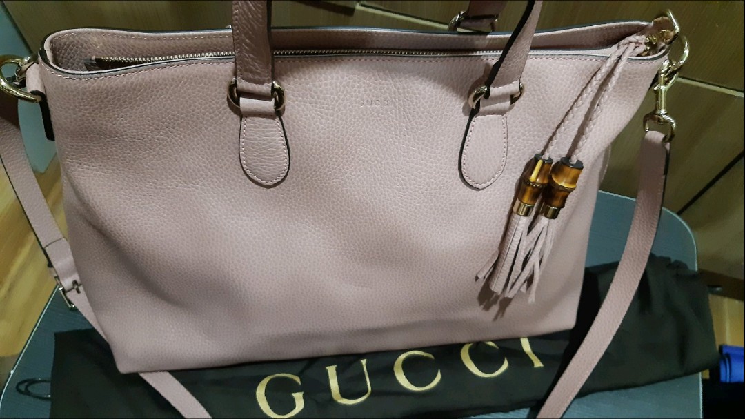 Gucci Bamboo Tassel 2 Way Tote Luxury Bags Wallets on Carousell