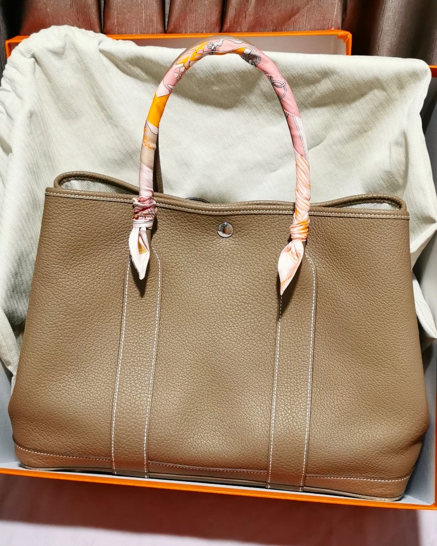 Hermes Taupe Garden Party 36 Tote at 1stDibs