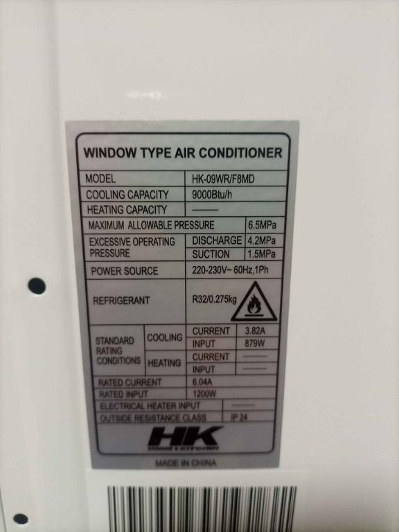 HK Window type Airconditioners R32, TV & Home Appliances, Air ...