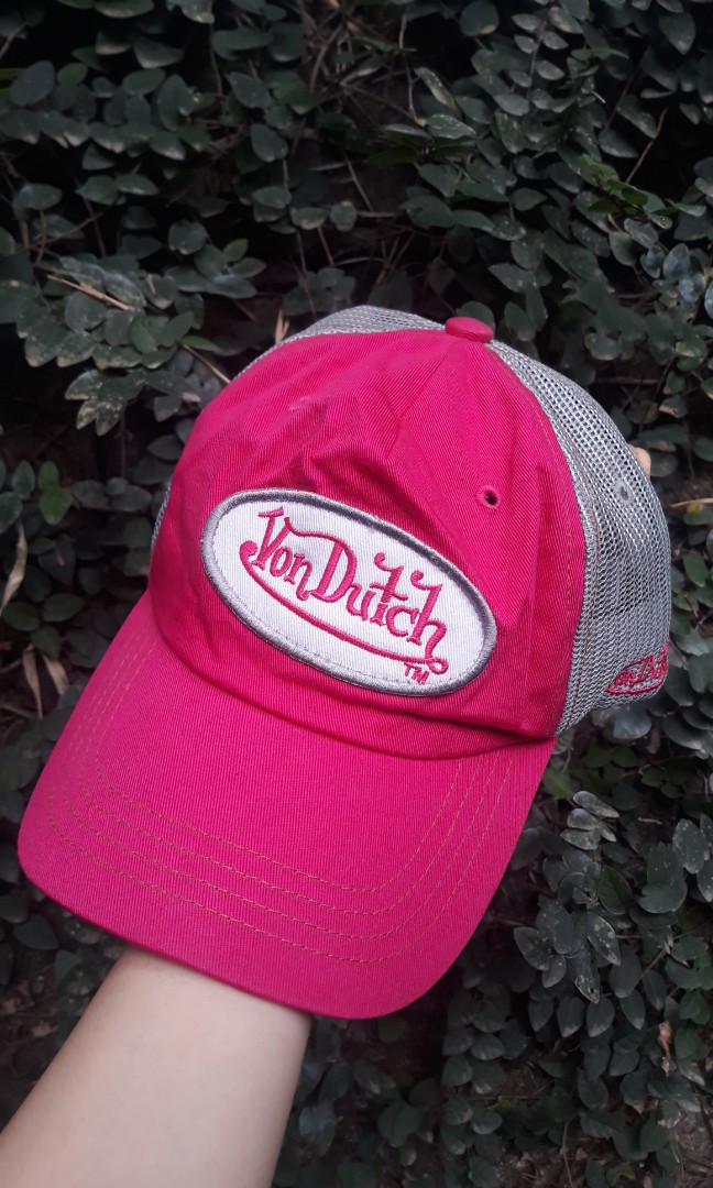 Hot pink von dutch hat clearance