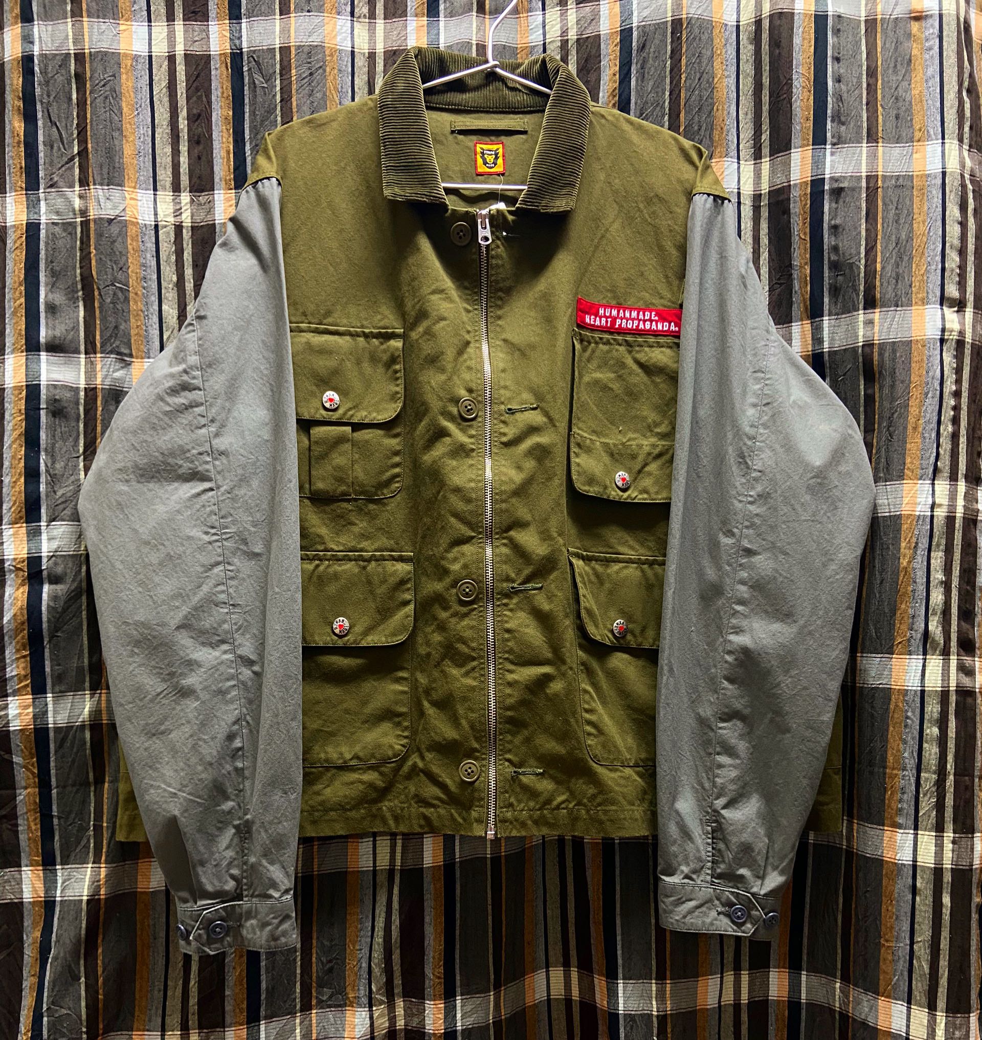 Human made hunting work jacket 多口袋 工作外套 軍工裝 燈芯絨翻領