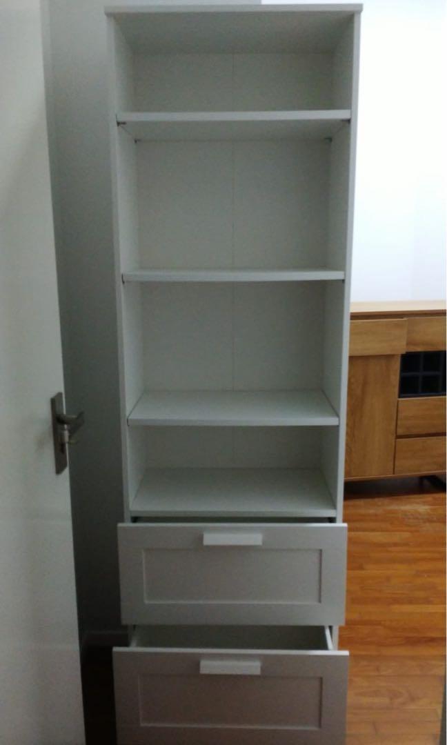 Brimnes sales bookcase gray