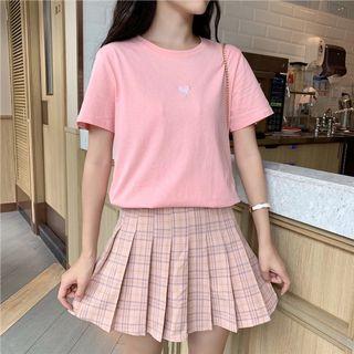 ❤️INSTOCK Pink Ulzzang heart oversized tshirt